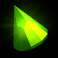 flux slot green crystal symbol
