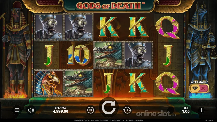gods of death slot base game