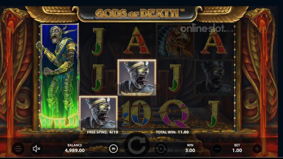 gods of death slot free spins