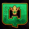 golden macaque letter q symbol