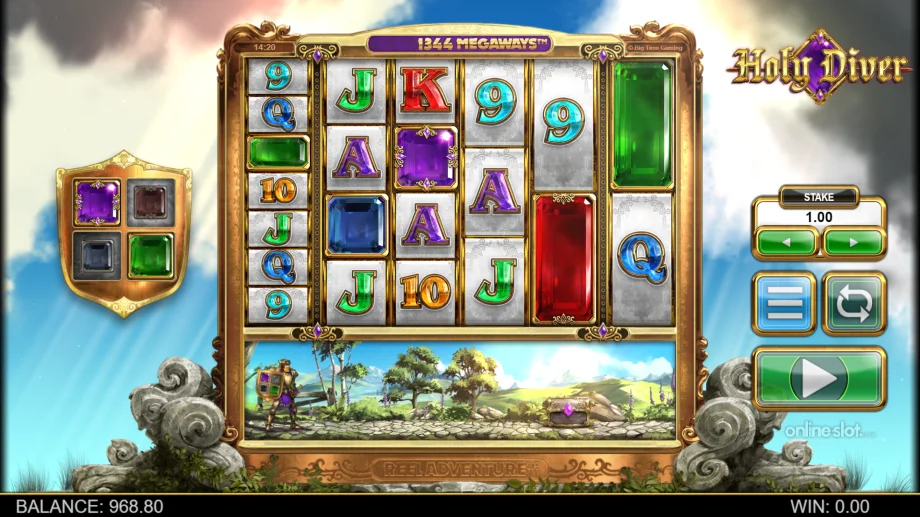 holy diver megaways slot base game