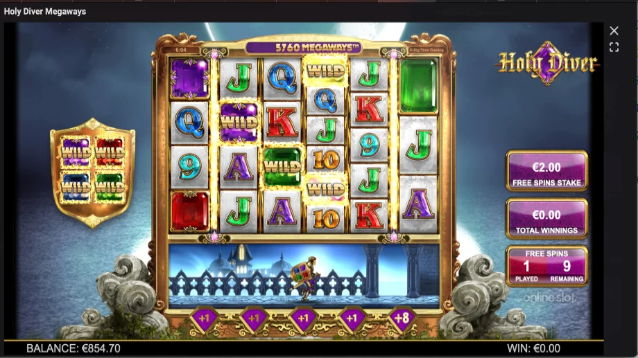 holy diver megaways slot free spins