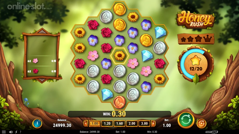 honey rush slot base game