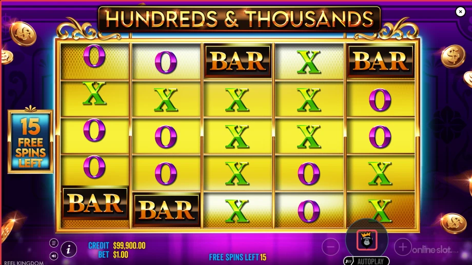 hundreds and thousands slot free spins
