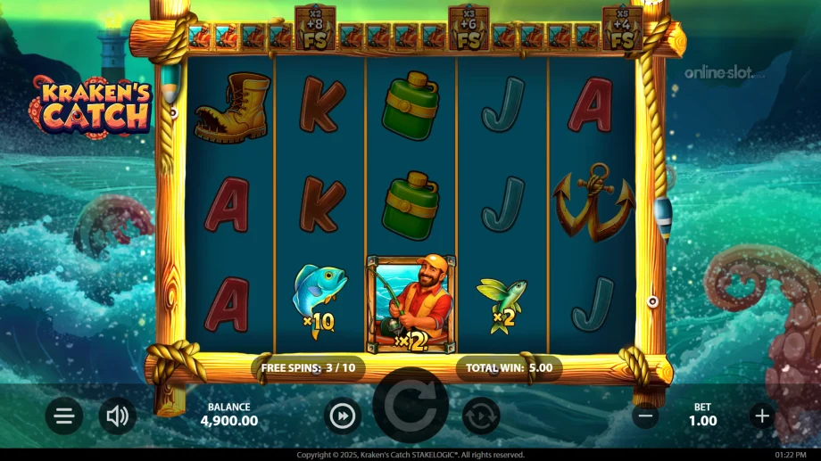 krakens catch slot free spins