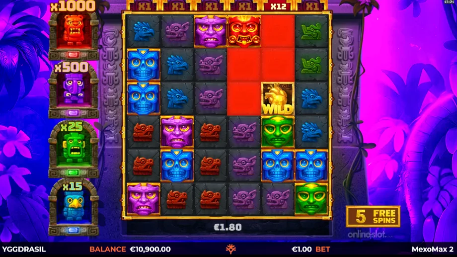 mexomax 2 wild energy multi max slot free spins