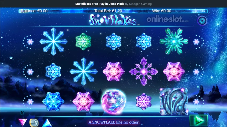 snowflakes slot base game