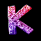 spin n hit letter k symbol