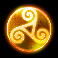 super wolf orange orb symbol