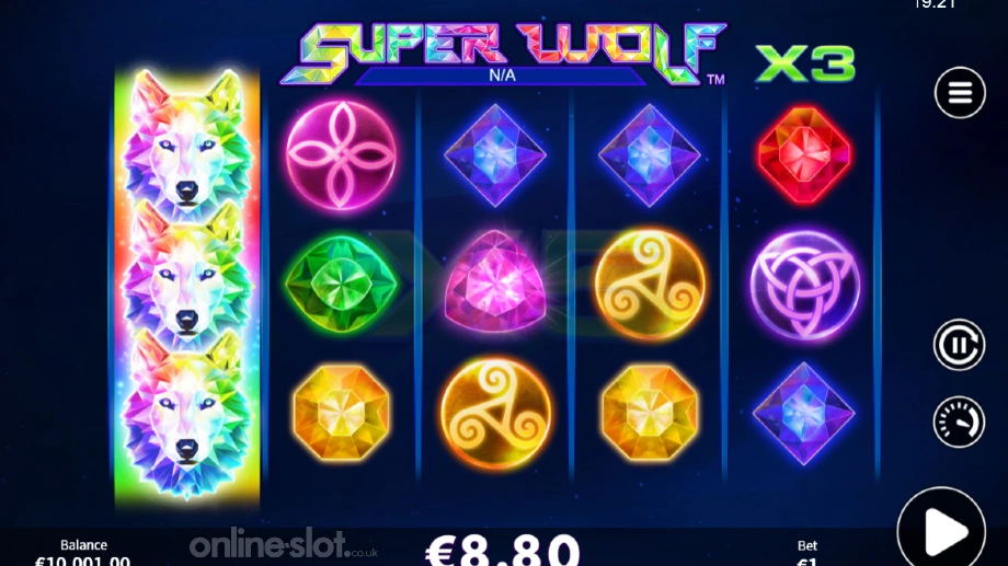super wolf slot bonus features