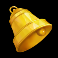 6 tokens of gold bell symbol