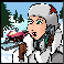 agent jane blonde snowmobile symbol