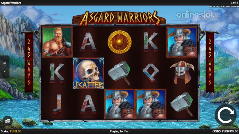 asgard warriors slot base game