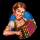 bier fest lady with accordion symbol
