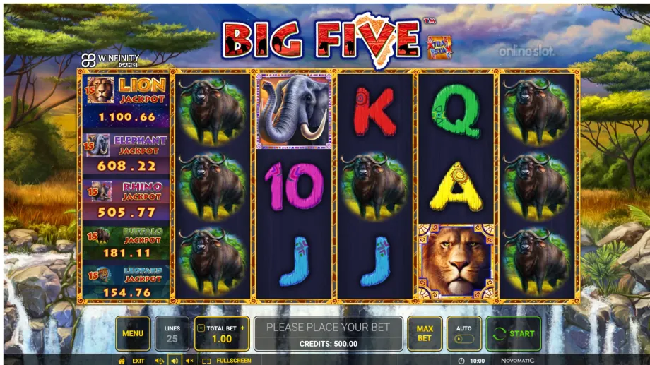 big five slot base game