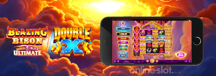 blazing bison gold blitz ultimate double x mobile slot