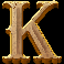 book of captain silver letter k symbol