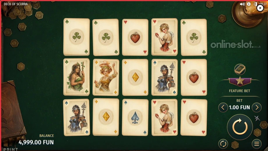 deck of scurra slot base game