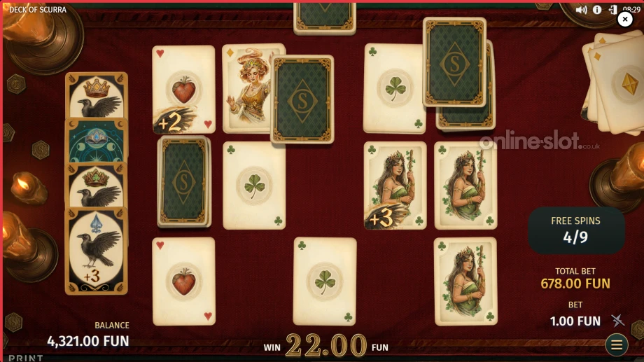deck of scurra slot free spins