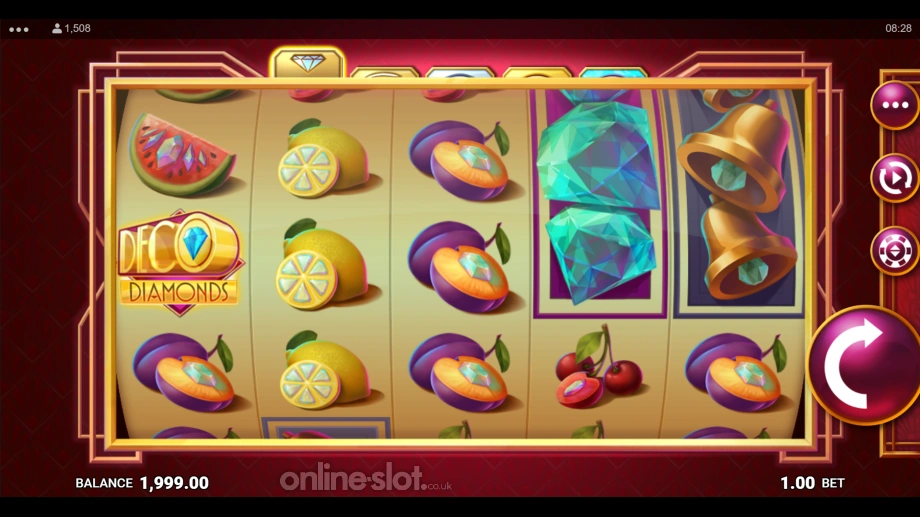 deco diamonds slot base game