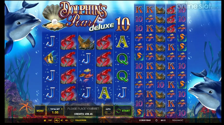 dolphins pearl deluxe 10 slot base game