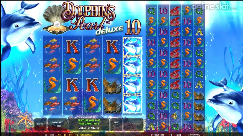 dolphins pearl deluxe 10 slot free spins