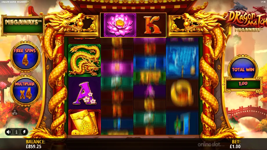 dragon match megaways slot free spins