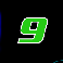 flash cash number nine symbol