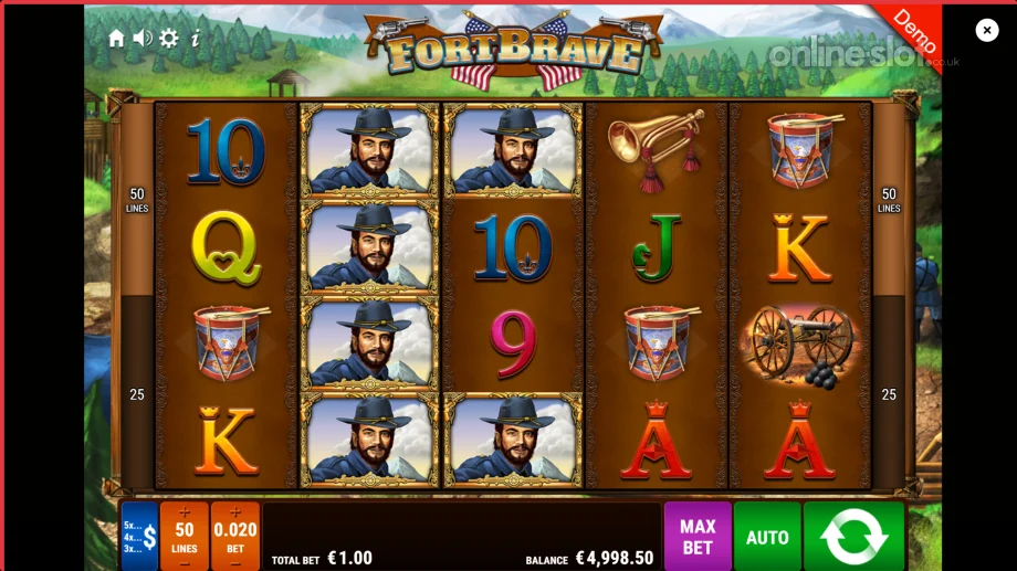 fort brave slot base game