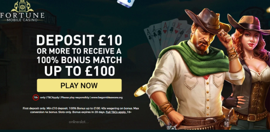 fortune mobile casino welcome offer