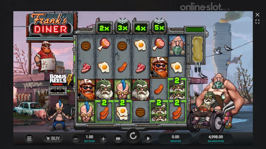 franks diner slot base game