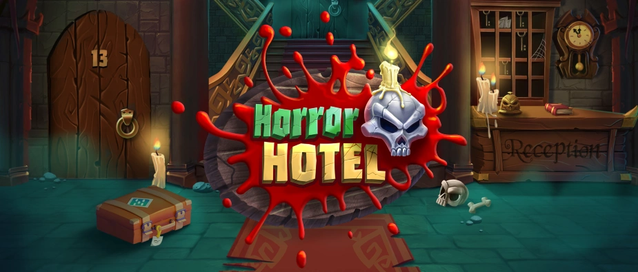 horror hotel slot promo banner