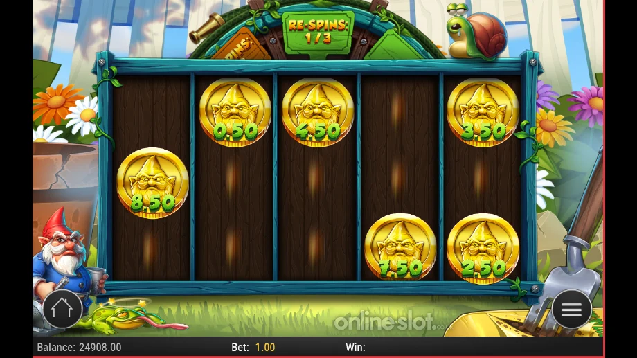 lawn n disorder slot respins feature