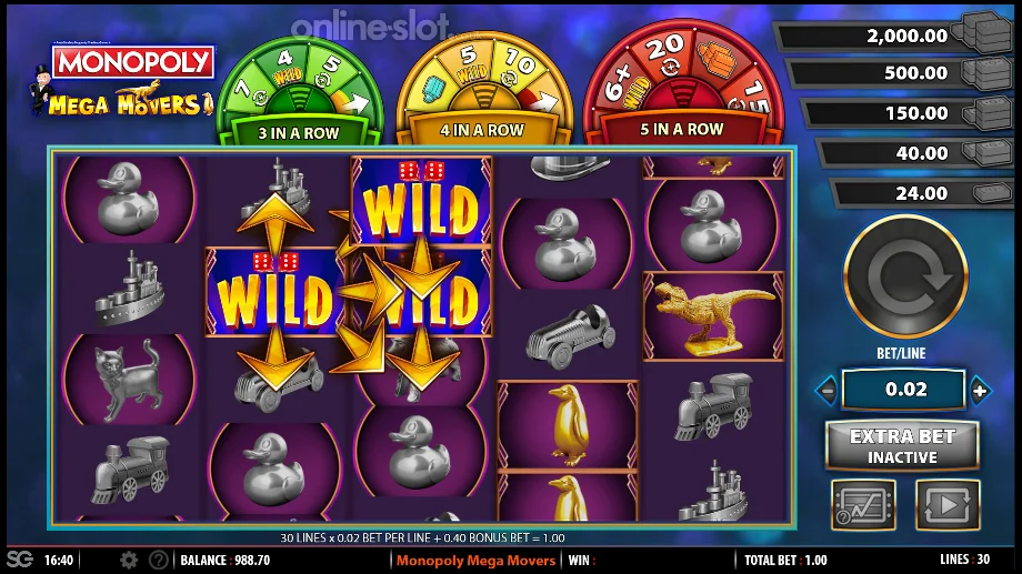 monopoly mega movers slot free spins