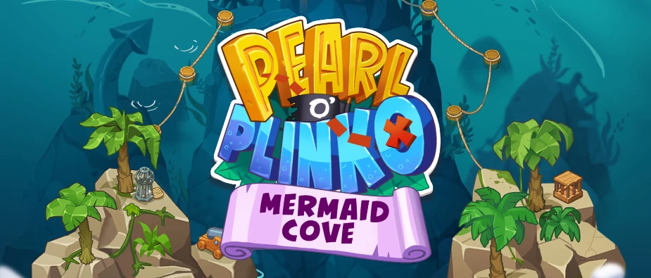 pearl o plinko mermaid cove slot banner