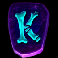 pink elephants trinity letter k symbol