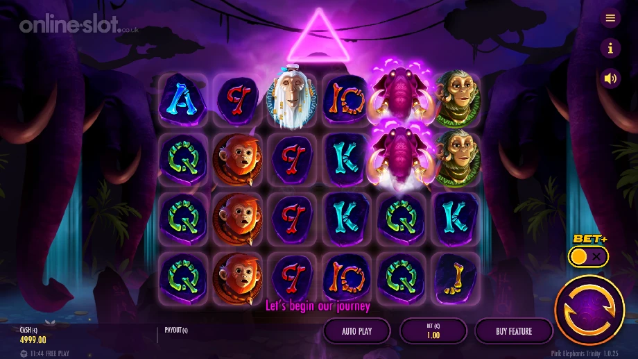 pink elephants trinity slot base game