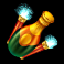 pumped up champagne bottles symbol