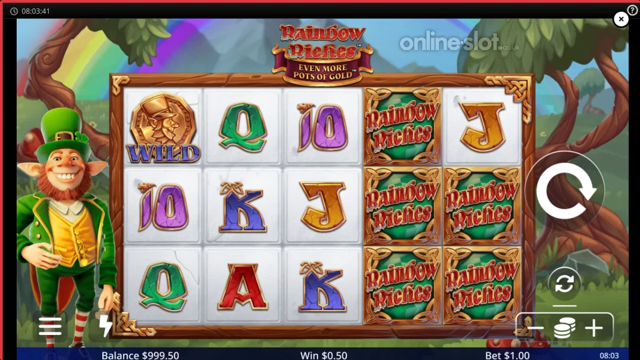 rainbow riches even more pots of gold slot base game