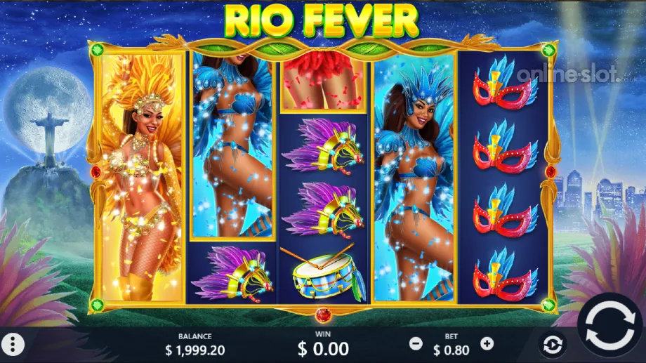 rio fever slot base game