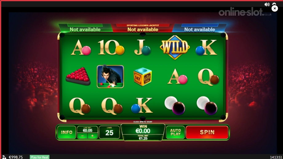 ronnie o sullivan sporting legends slot base game