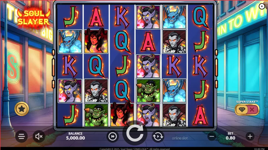 soul slayer slot base game