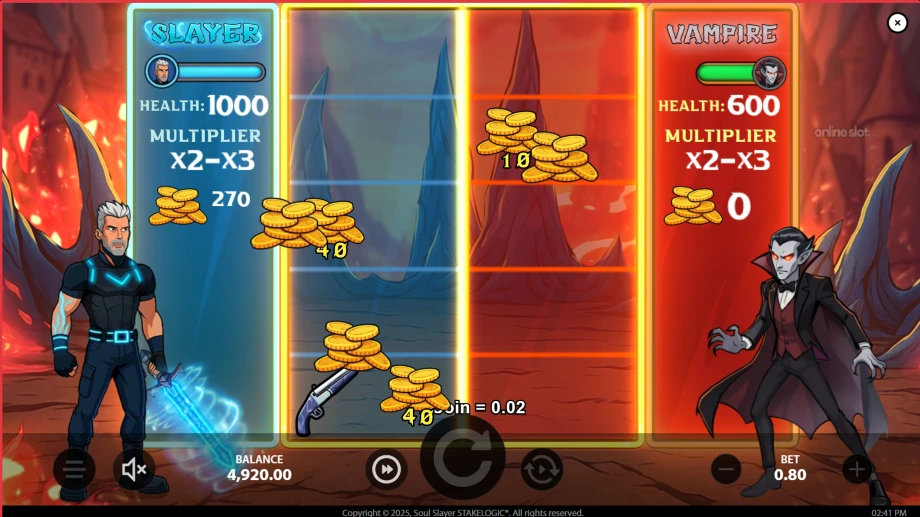 soul slayer slot combat feature