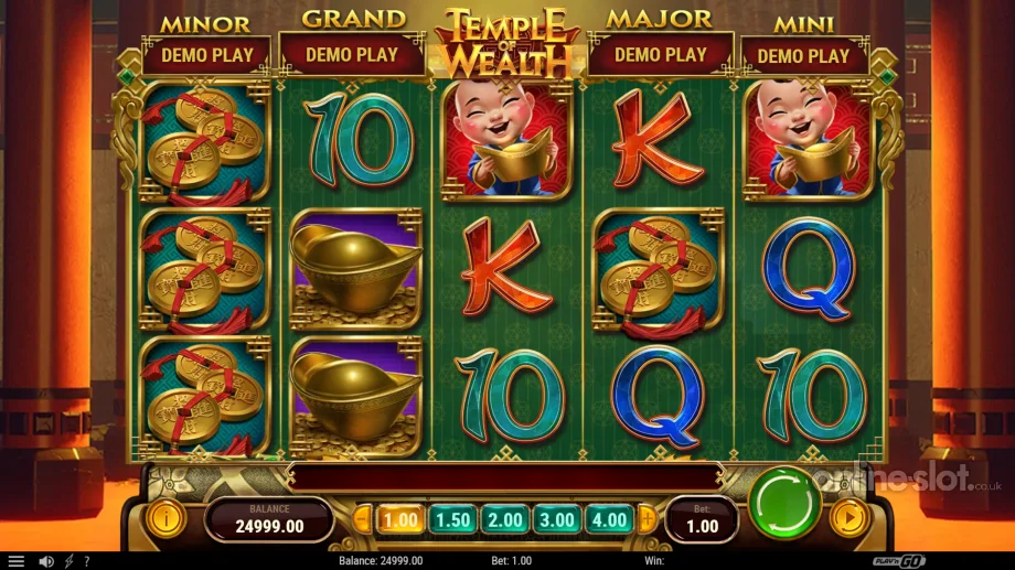 temple of wealth slot base game