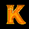 the golden mummy hold and win letter k symbol