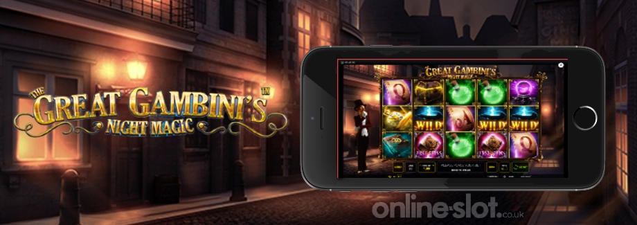 the great gambinis night magic mobile slot