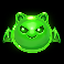 tricky treats green bat ghost symbol