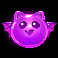 tricky treats purple bat ghost symbol