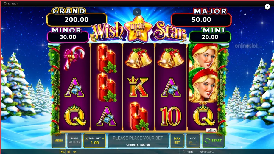 wish upon a star slot base game