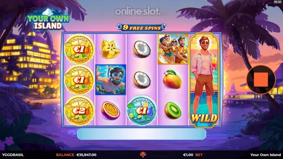 your own island slot free spins